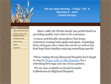 Tablet Screenshot of geneseebakeryanddeli.com